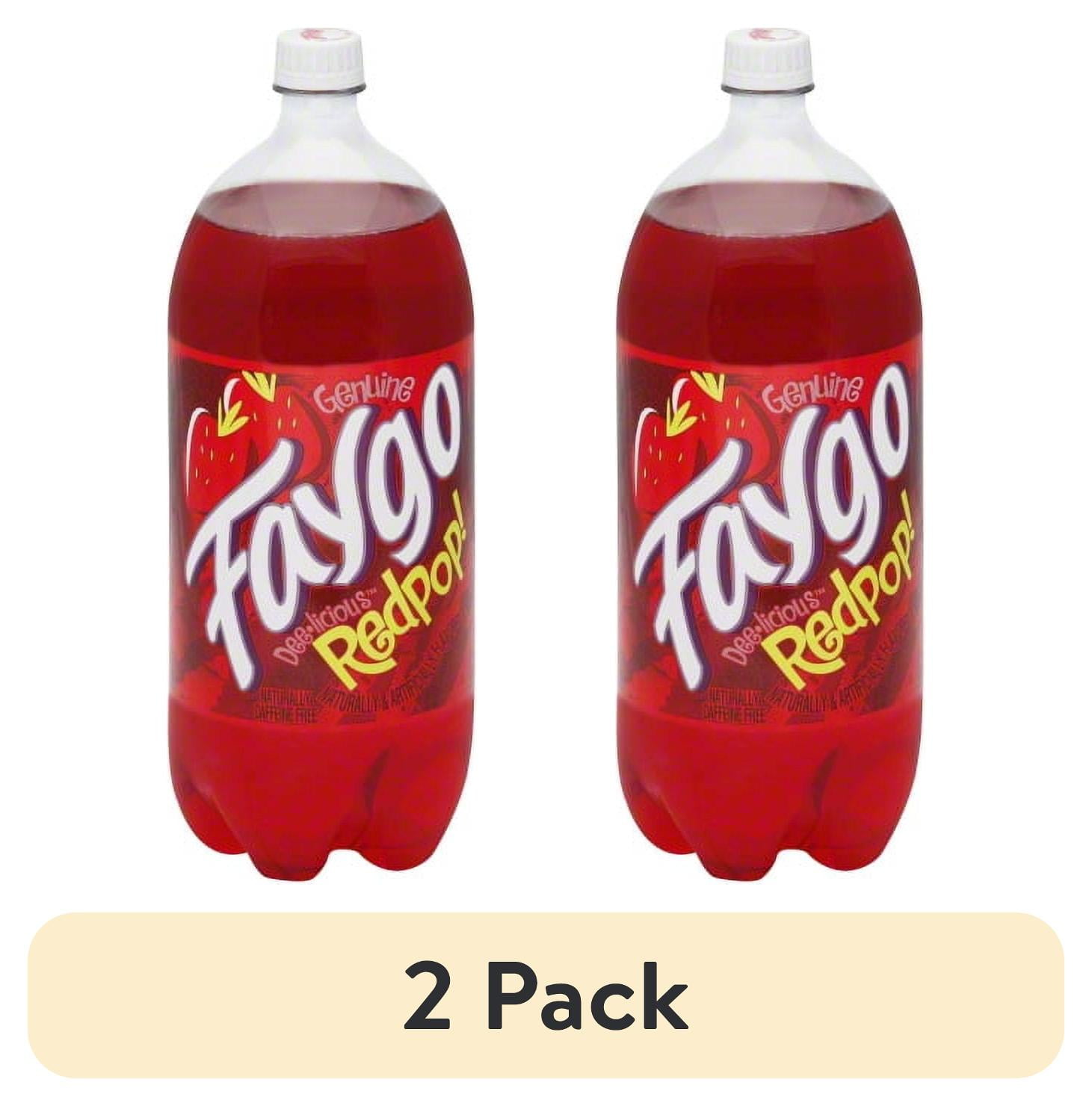 (2 pack) Faygo Strawberry Soda Pop, 2 Litre Bottles