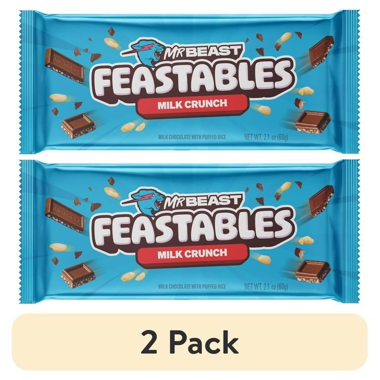 【大袋】MR BEAST FEASTABLES チョコレート Feastables Mr Beast Milk Chocolate, Peanut Butter Milk