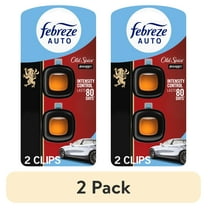 (2 pack) Febreze AUTO Car Air Freshener, Odor-Fighting Car Vent Clip, Old Spice Swagger, 2 Count
