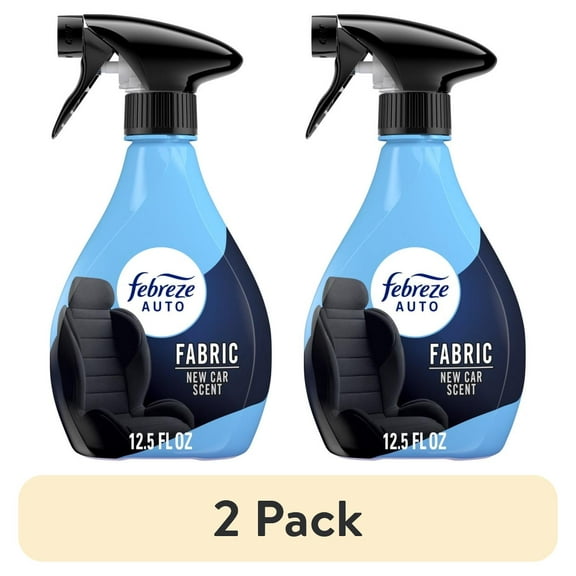 (2 pack) Febreze AUTO Car Fabric Spray, Odor Fighting Air Freshener, New Car, 12.5 fl oz