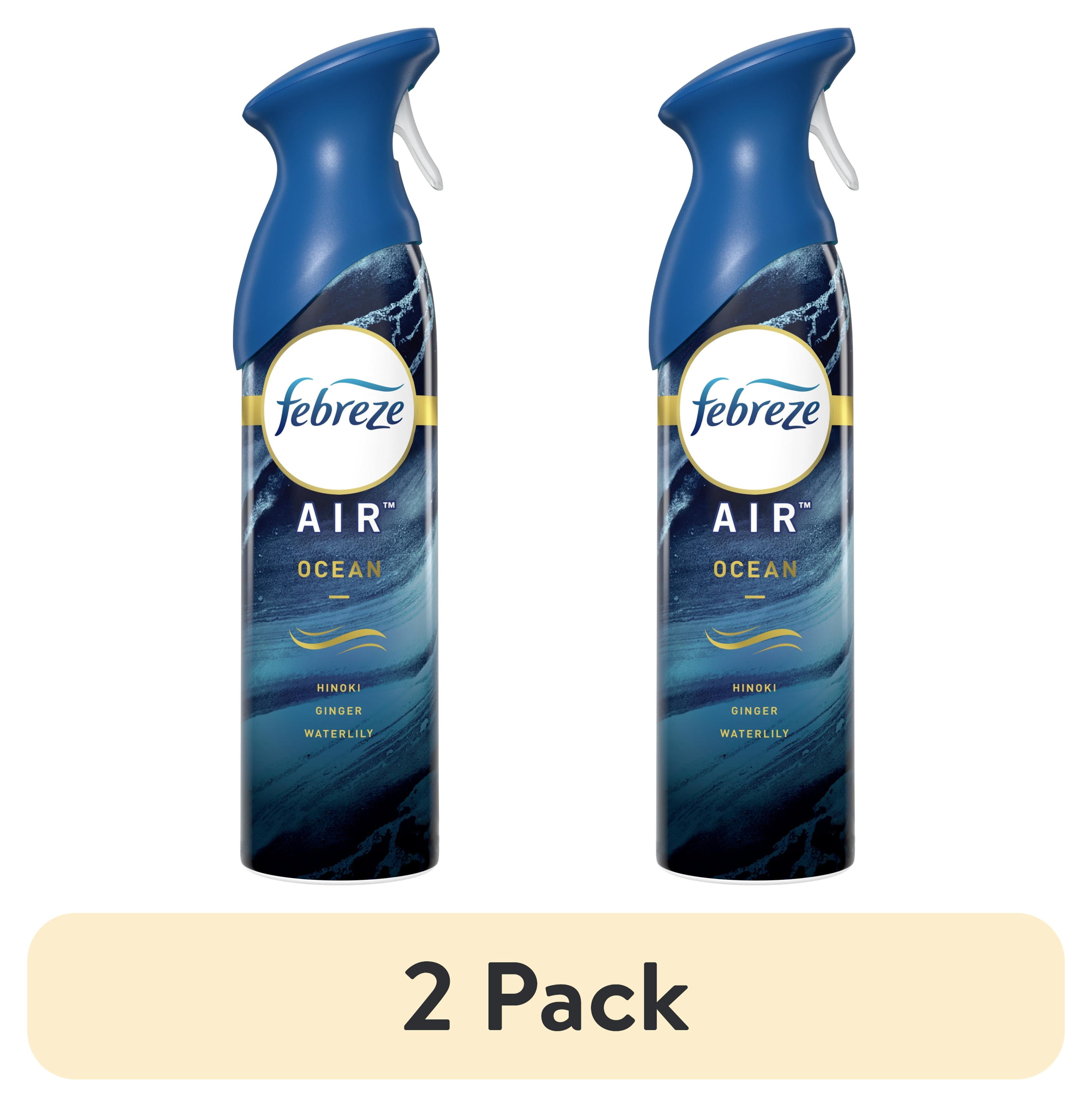(2 pack) Febreze Air Freshener Spray, Odor-Fighting Room Spray, Ocean, 8.8oz