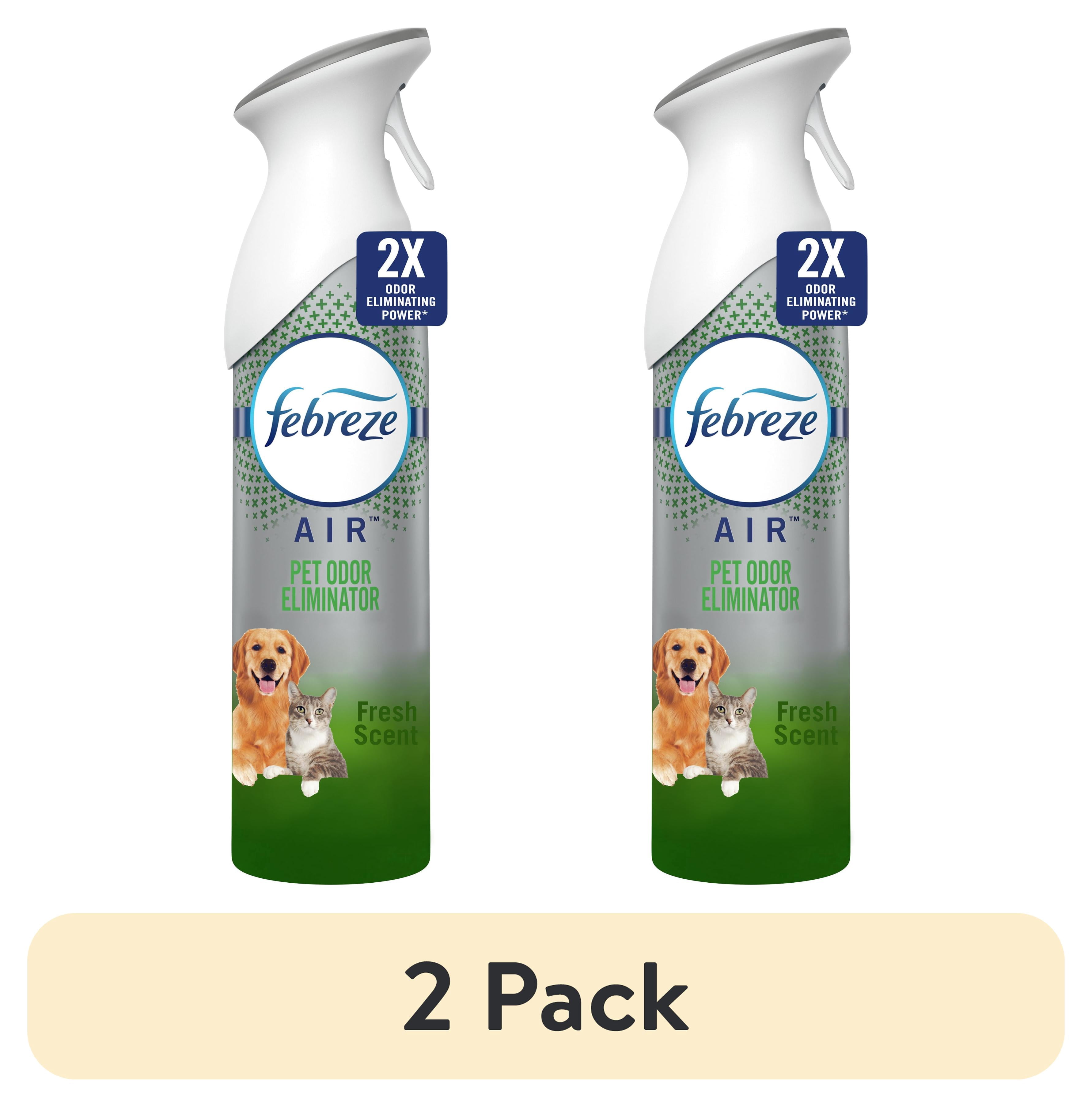 (2 pack) Febreze Air Freshener Spray, Odor-Fighting Room Spray, Pet Heavy Duty Odor Fighter, 8.8oz