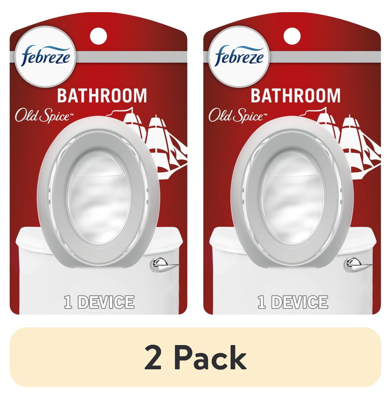 pack) Febreze BATH Air Freshener, Odor-Fighting, Old Spice Scent