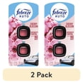 (2 pack) Febreze Car Air Freshener, Odor-Fighting Auto Clip, Cherry ...