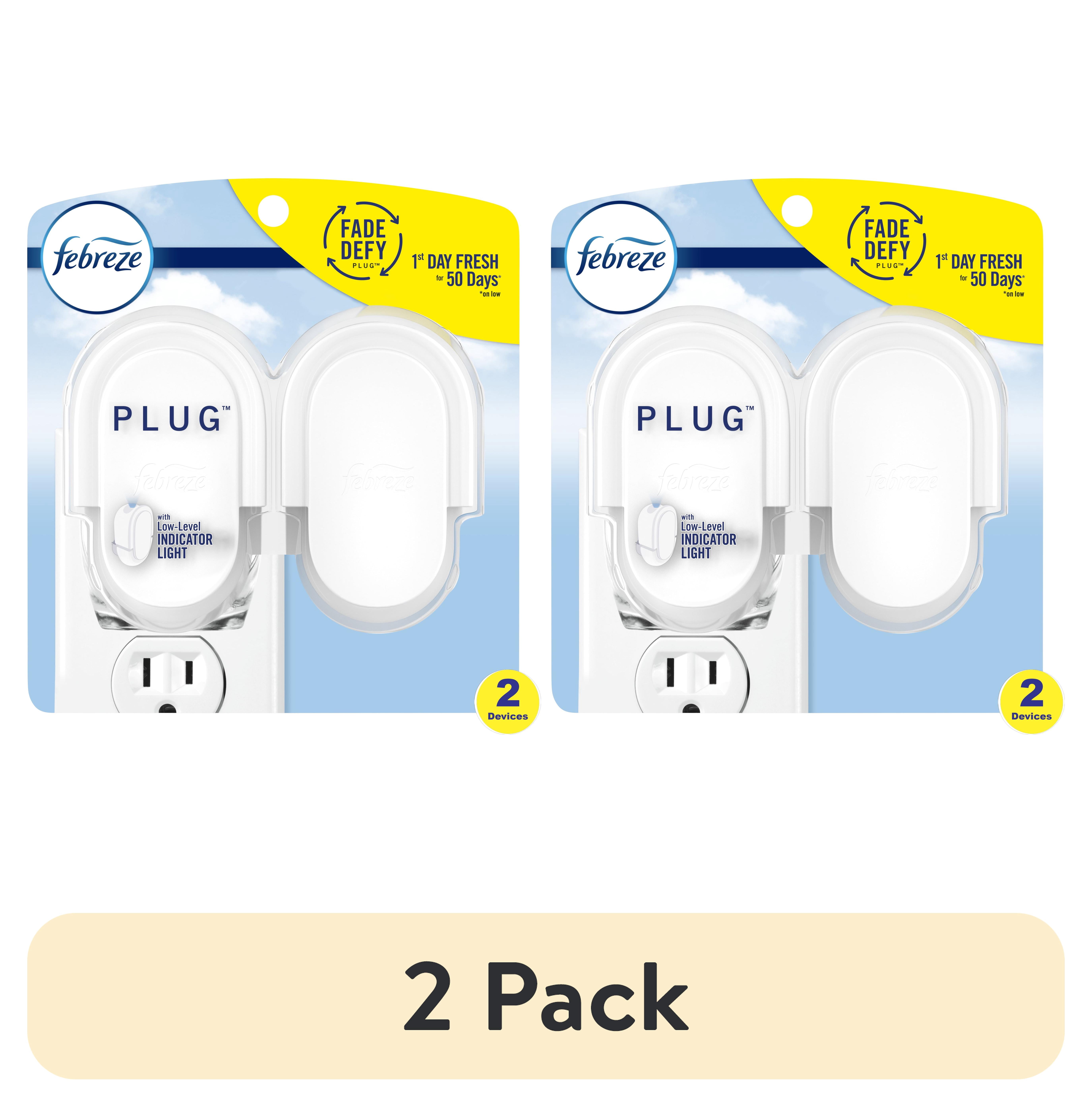 (2 pack) Febreze Plug In Air Freshener Odor-Fighting Scented Oil Warmer, 2 Count