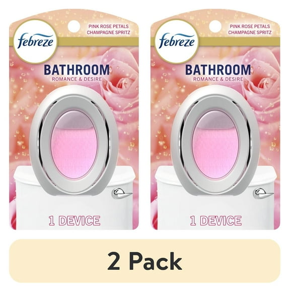 (2 pack) Febreze BATH Air Freshener, Odor-Fighting, Romance & Desire Scent, 1 Count