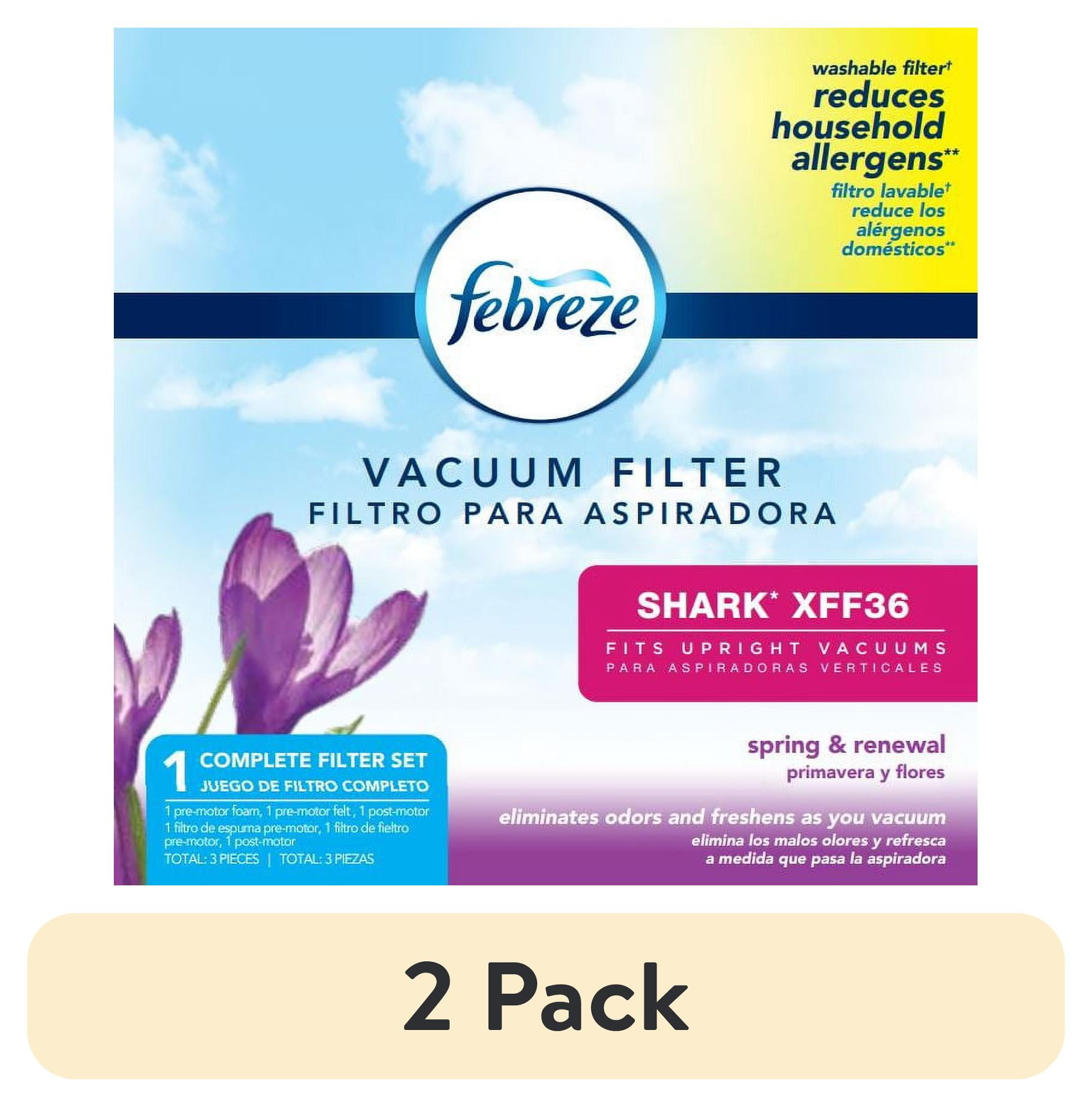 (2 pack) Febreze Spring & Renewal Scent SHARK XFF36 Vacuum Filter, 1 CT, 2696