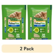 2 pack Feline Pine Original 100% Natural Cat Litter, 20 lb
