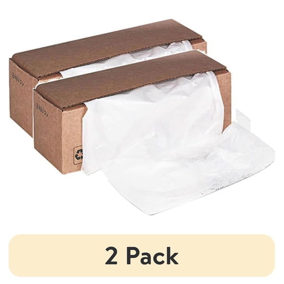 (2 pack) Fellowes Waste Bags for 425 and 485 Series Shredders, 50 Bags 3605801