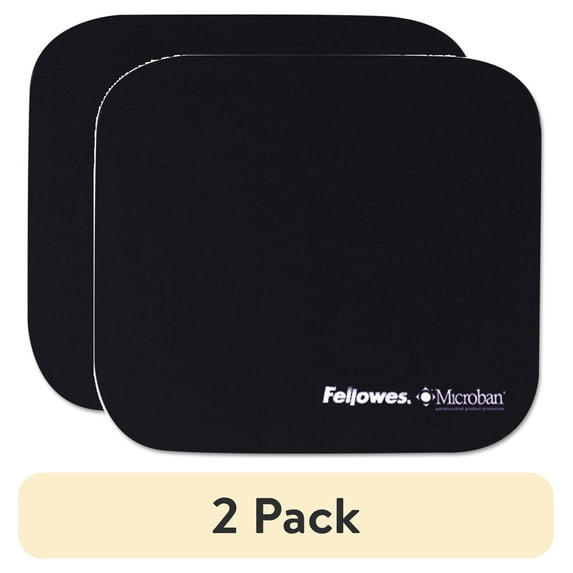 (2 pack) Fellowes Microban Protection Mouse Pad Navy Blue 5933801