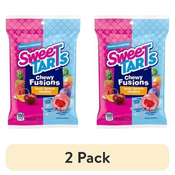(2 pack) Ferrara Candy 114743 Sweetarts Fusions Fruit Punch Gummies - Pack of 1