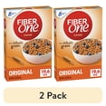 thumbnail image 1 of (2 pack) Fiber One Cereal, Original Bran, High Fiber Cereal Made with Whole Grain, 19.6 oz, 1 of 26