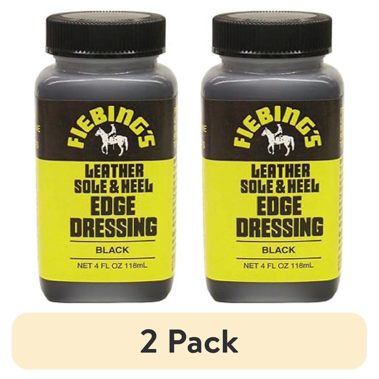 fiebing's leather sole & heel edge dressing Amazon.com: Fiebing's Leather Sole & Heel Black Edge Dressing (4 oz) - High Gloss Shoe Dressing for Leather Soles and Heels