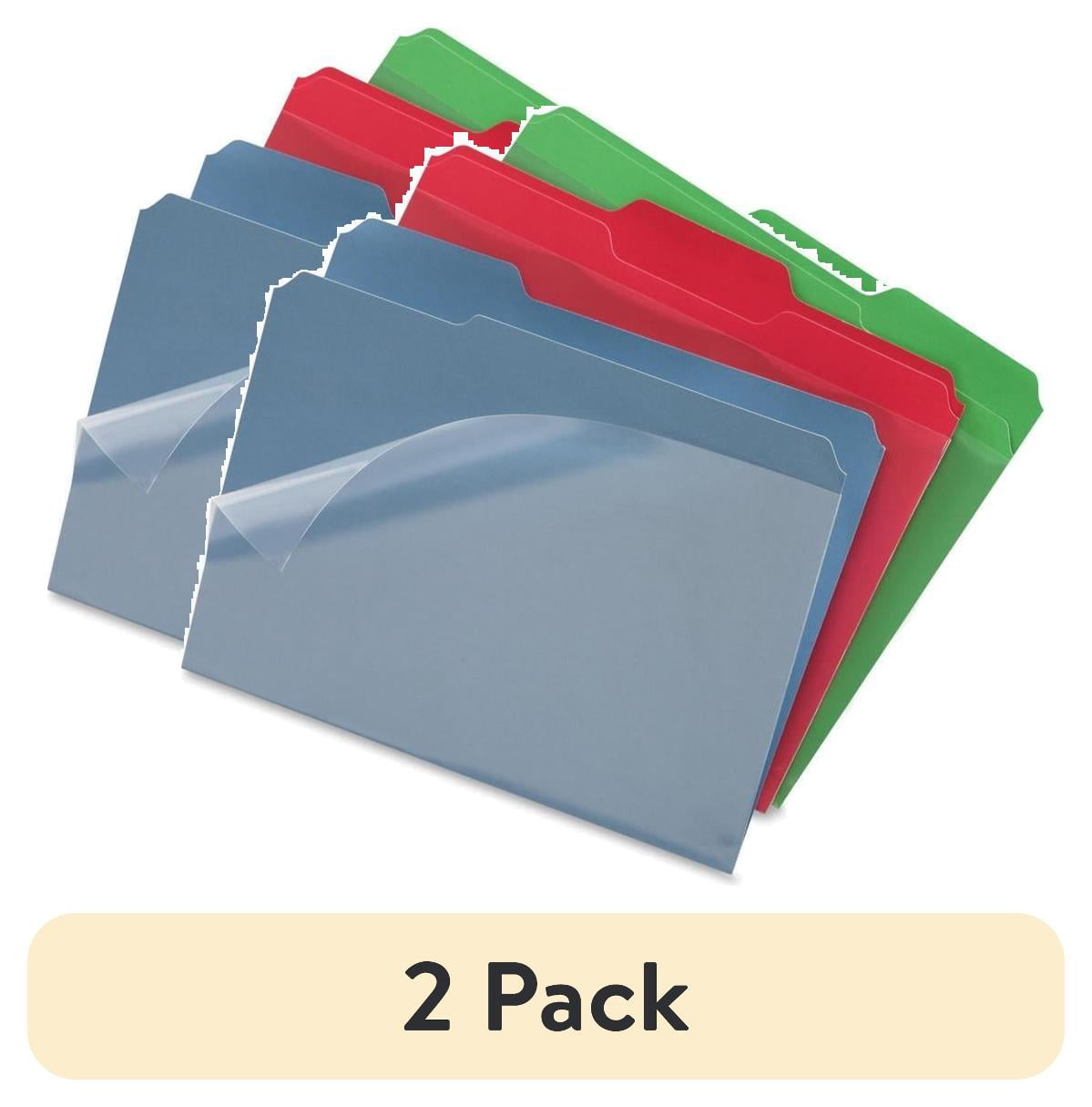 (2 pack) Find It Clear View Interior Letter File Folders