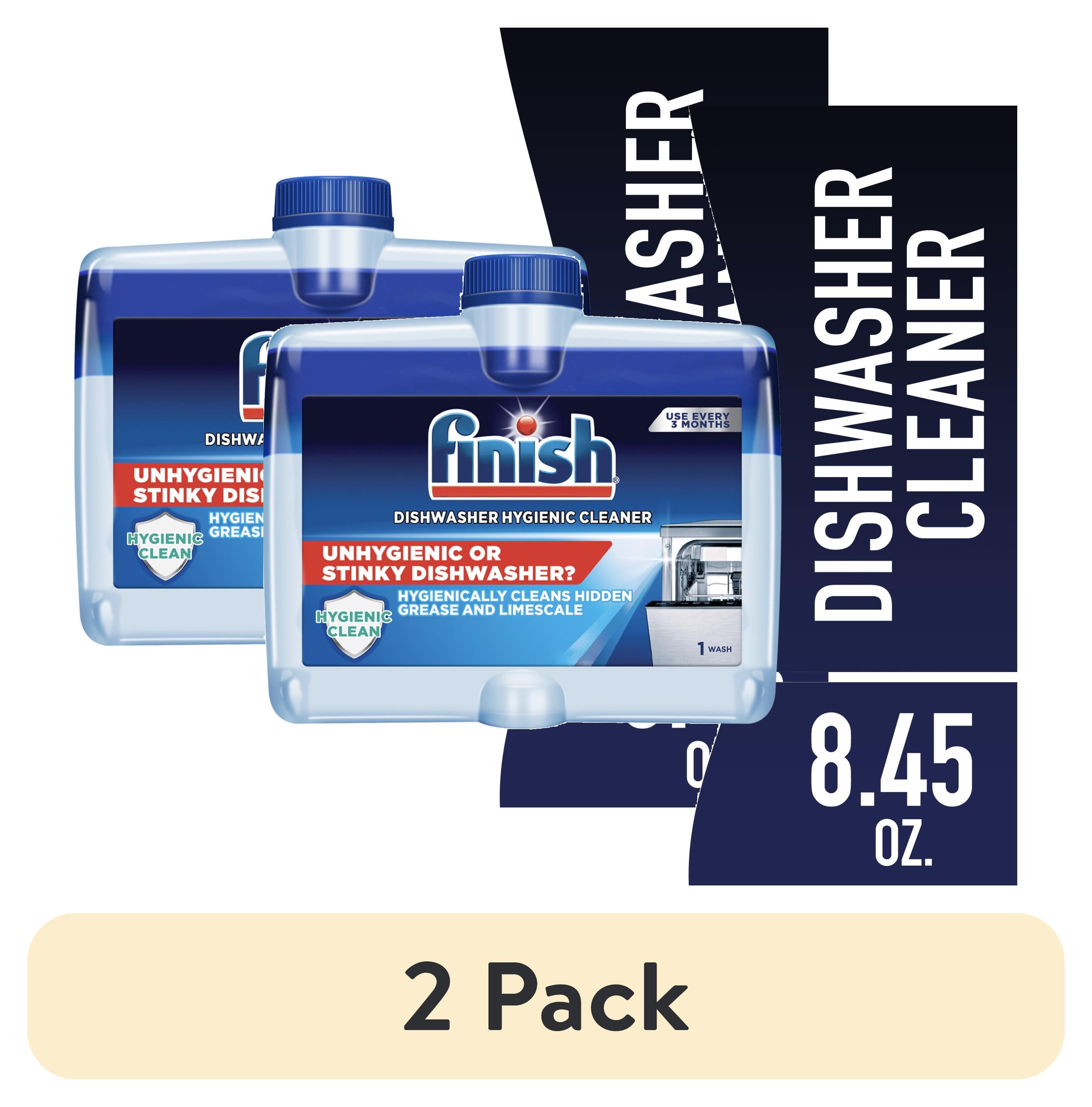 (2 pack) Finish Dual Action Dishwasher Cleaner: Fight Grease and Limescale, 1 Count