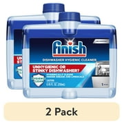(2 pack) Finish Dual Action Dishwasher Cleaner: Fight Grease and Limescale, 1 Count