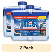 2 pack Finish Dual Action Dishwasher Cleaner Fight Grease and Limescale, 1 Count
