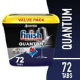 thumbnail image 1 of (2 pack) Finish Quantum Dishwasher Pods, No Pre-Rinse Dishwasher Detergent Tabs Soap, Advanced Clean, 72 Count, 1 of 1