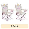 thumbnail image 1 of (2 pack) Firefly! Outdoor Gear Sparkle the Unicorn Kid's Camping Chair - Pink/Off-White Color, 1 of 13