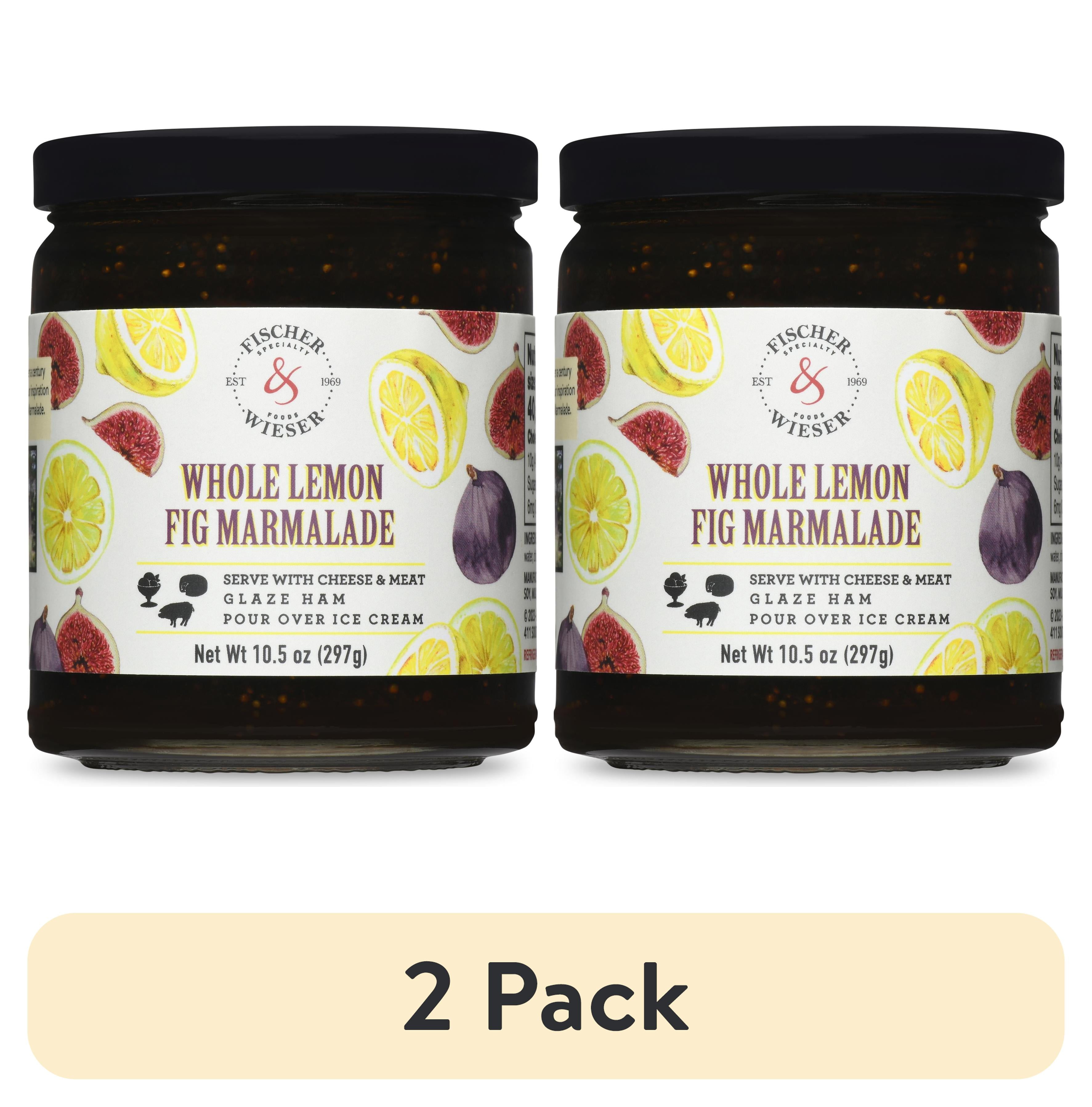 (2 pack) Fischer & Wieser Whole Lemon Fig Marmalade, 10.5 oz