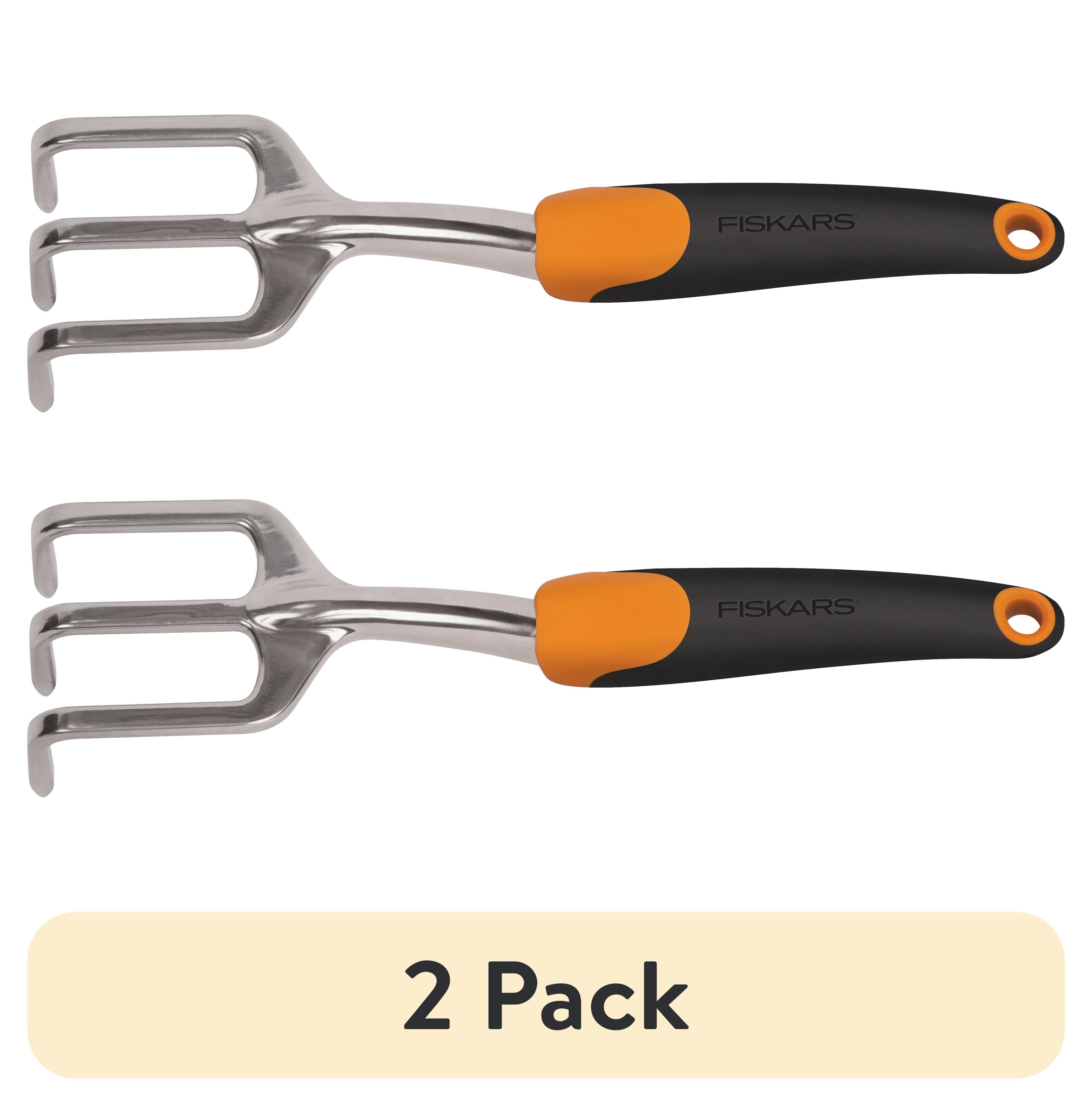(2 pack) Fiskars Ergo Cultivator Tiller Scratch Tool with SoftGrip Handle