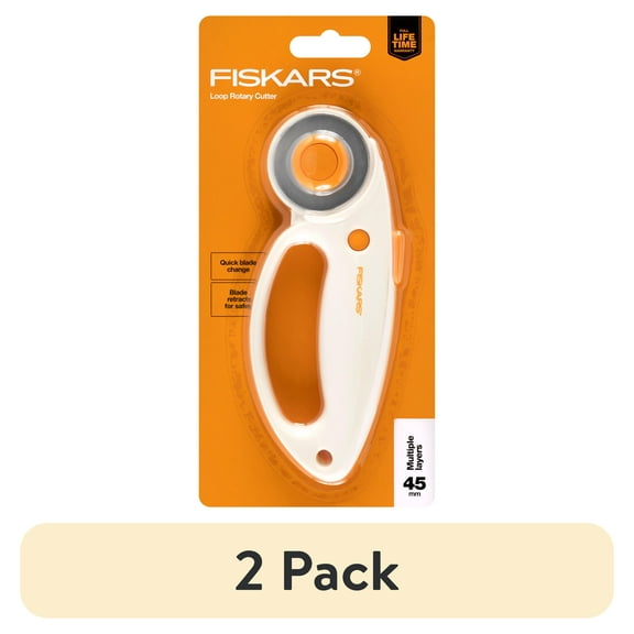 (2 pack) Fiskars Loop Handle 45mm Rotary Cutter