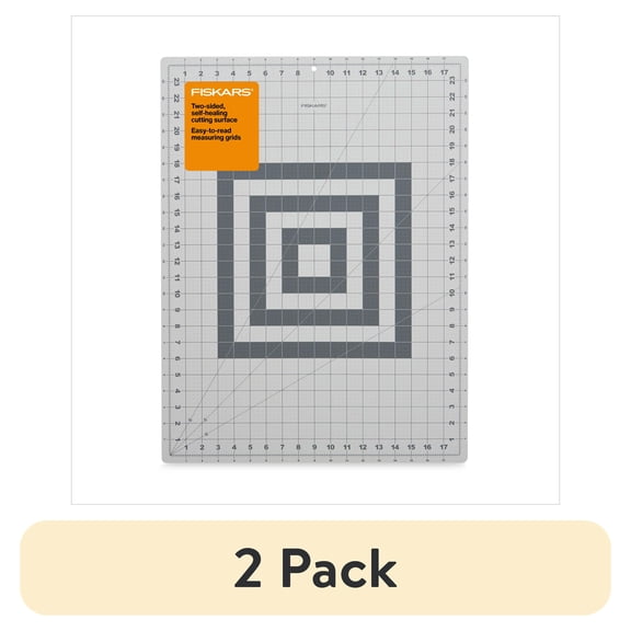(2 pack) Fiskars Self-Healing Cutting Mat 18 X24 -
