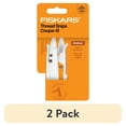 thumbnail image 1 of (2 pack) Fiskars 5" Scissors Craft Thread Snips, Ambidextrous, Stainless Steel, White, 1 of 8