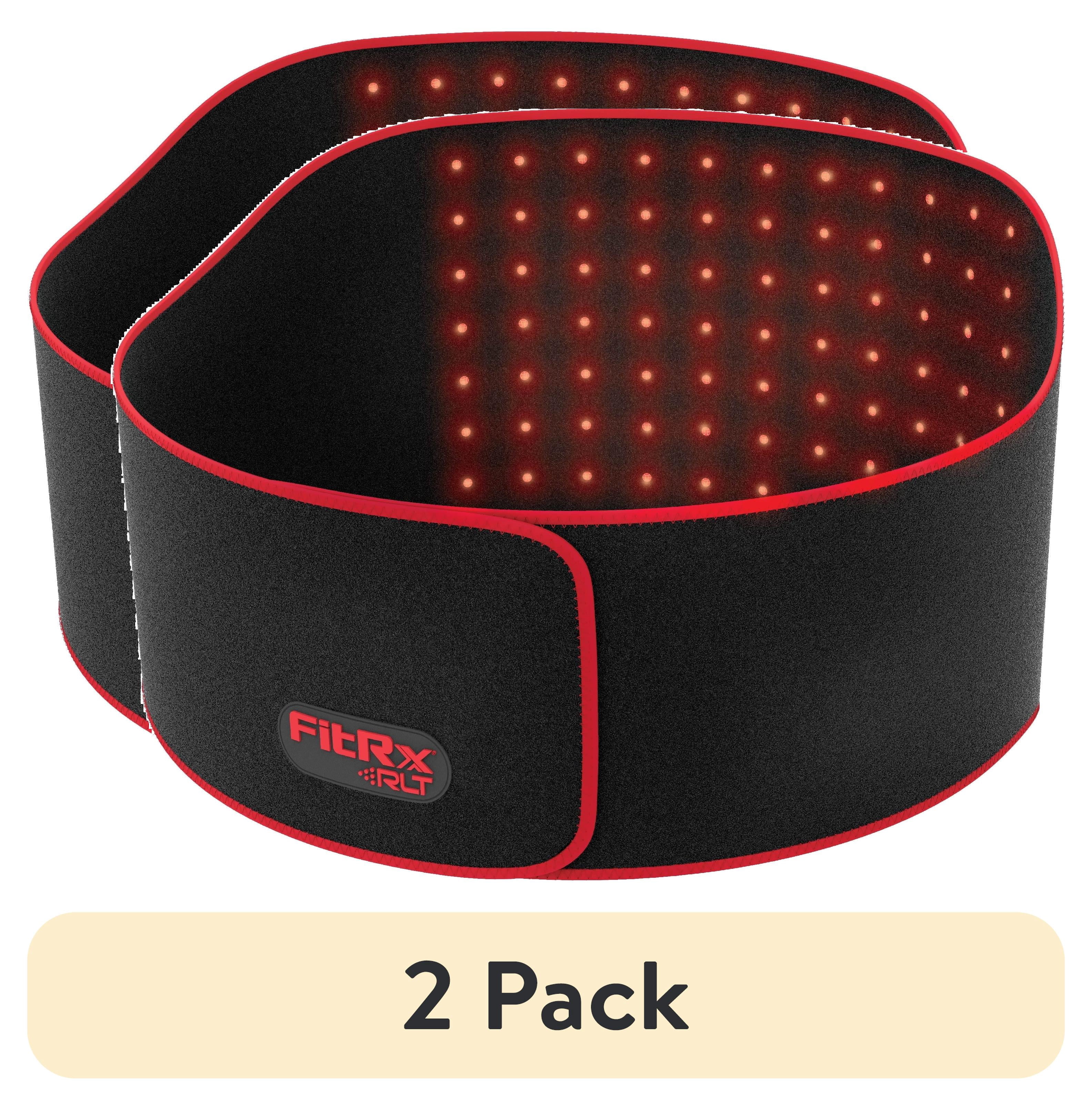 (2 pack) FitRx Heated Massage Belt with Remote Control and Adjustable Timer