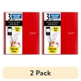thumbnail image 1 of (2 pack) Five Star Spiral Notebook + Study App, 3 Subject, College Ruled, 8.5" x 11", Fire Red, 1 of 8