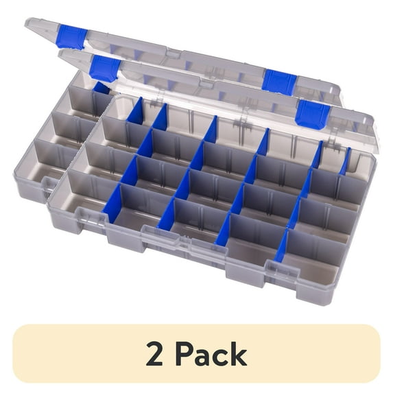 (2 pack) Flambeau Outdoors Zerust Max Infused 5007 Tuff Trainer Fishing Tackle Boxes and Bait Storage