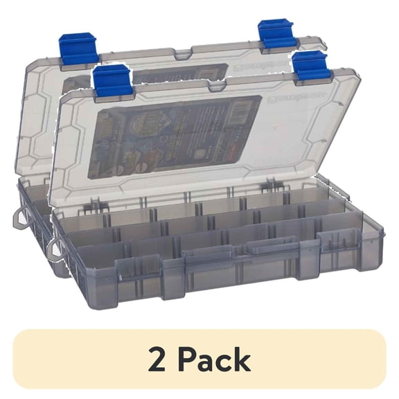 (2 pack) Flambeau Outdoors, Zerust Max Tuff Trainer, Fishing Tackle Boxes and Bait Storage, Plastic, 11 inches long