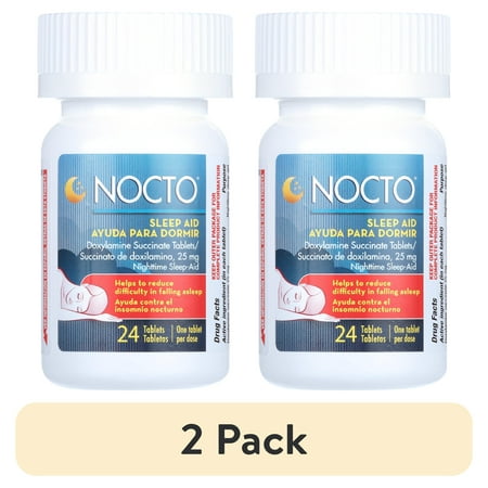 (2 pack) Flanax Nocto Sleep Aid for Insomnia, 24 Count