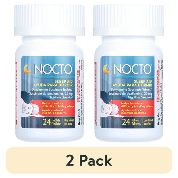 (2 pack) Flanax Nocto Sleep Aid for Insomnia, 24 Count