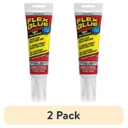 2 pack Flex Seal Flex Glue Clear Strong Rubberized Adhesive, 4 Ounce