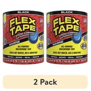 2 pack Flex Tape Strong Waterproof Rubberized Tape, 4" x 5