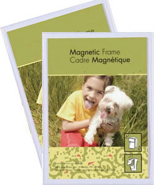 (2 pack) Flexible slip-in pocket magnet 3one-half inchx5 frame - 3.5x5 ...