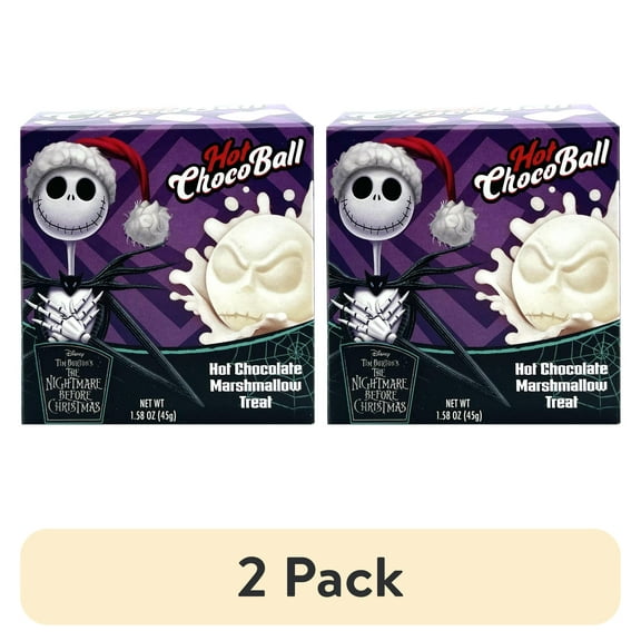(2 pack) Flix Candy Nightmare before Christmas Hot Chocolate Bomb, 1.58 oz