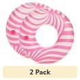 thumbnail image 1 of (2 pack) Float Life by Funboy Pink Twist Pool Float, Cup-Holder, 43'' Oversized, Adults & Children, 1 of 7