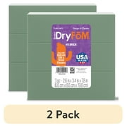 2 pack FloraCraft Floral Desert DryF M 3 Piece Brick 2.6 Inch x 3.4 Inch x 7.8 Inch Green