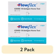 2 pack Flowflex  COVID-19 Antigen Home Test Kit, 1 Pack, 1 Tests Total