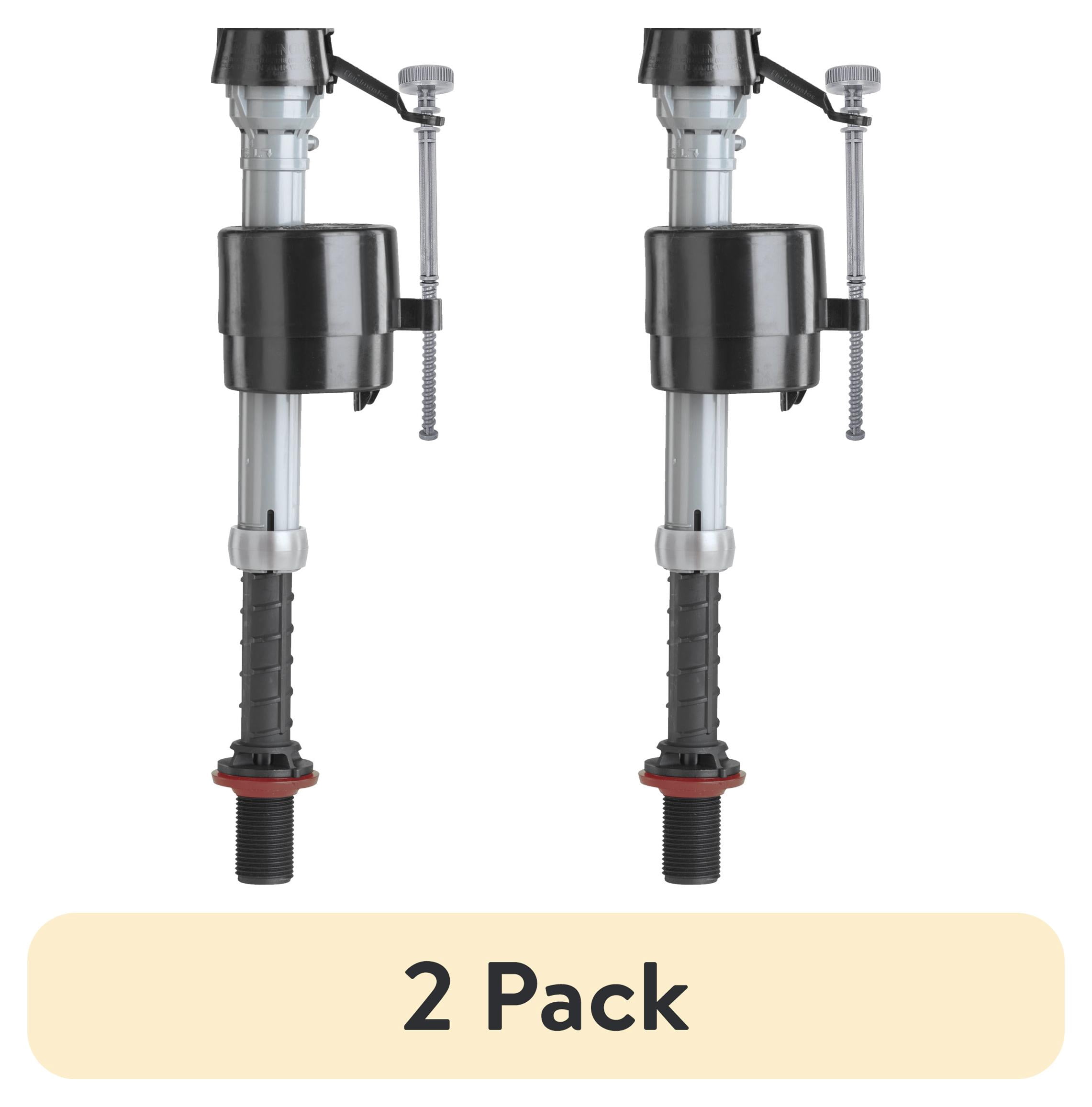 (2 pack) Fluidmaster 400A Universal Toilet Tank Repair Valve, Adjustable Height, Corrosion-Resistant Material, White