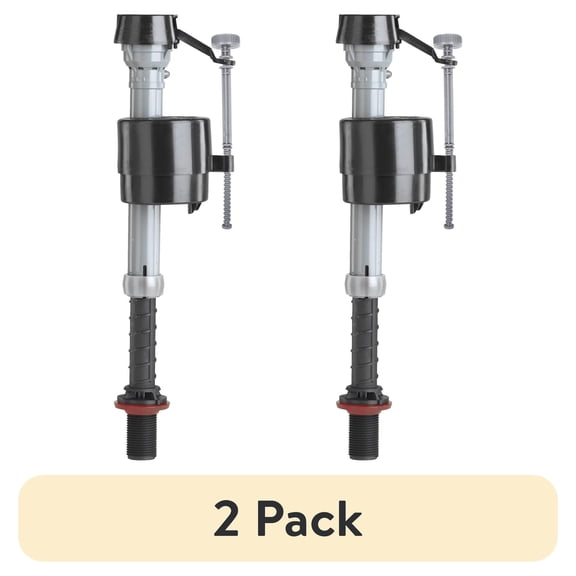 (2 pack) Fluidmaster 400A Universal Toilet Tank Repair Valve, Adjustable Height, Corrosion-Resistant Material, White