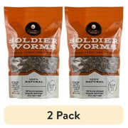 Fluker's The Culinary Coop Dried Soldier Worms, Premium All-Natural Treats for Chickens, 16 oz Bag