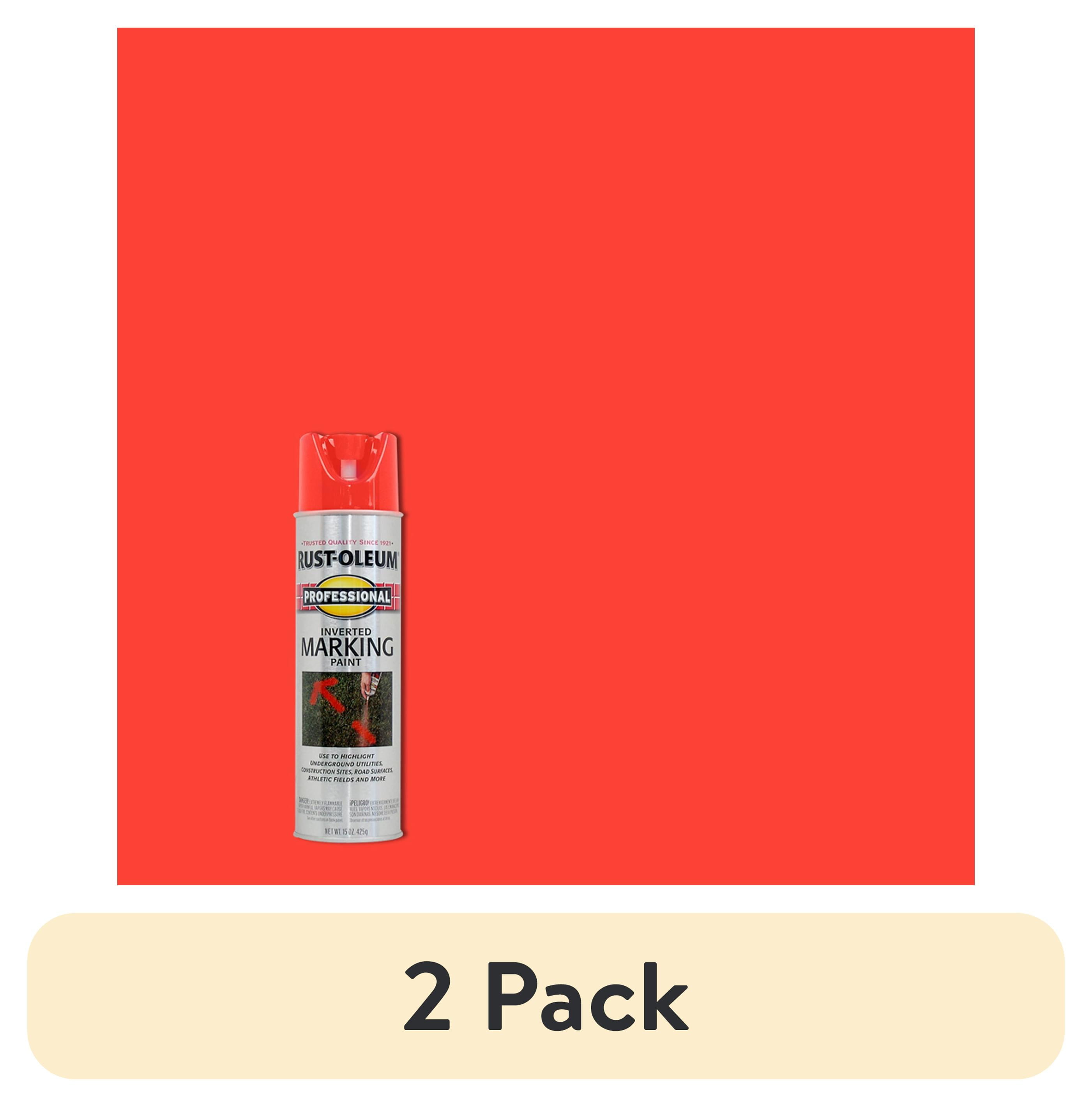 Bros Ks Fluorescent Red-Orange, Rust-Oleum 2X Inverted Marking Spray