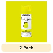 2 pack Yellow, Rust-Oleum Fluorescent Spray Paint-342571, 11 oz