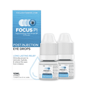 (2 pack) Focus PI Post-Injection Eye Drops by Focus Vitamins | Lubricating Eye Drops for Dry Eyes, 2 10ml Bottles