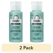 (2 pack) FolkArt Acrylic Craft Paint, Matte Finish, Dutch Aqua, 2 fl oz
