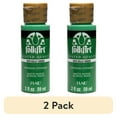 thumbnail image 1 of (2 pack) FolkArt Acrylic Craft Paint, Matte Finish, Kelly Green, 2 fl oz, 1 of 6