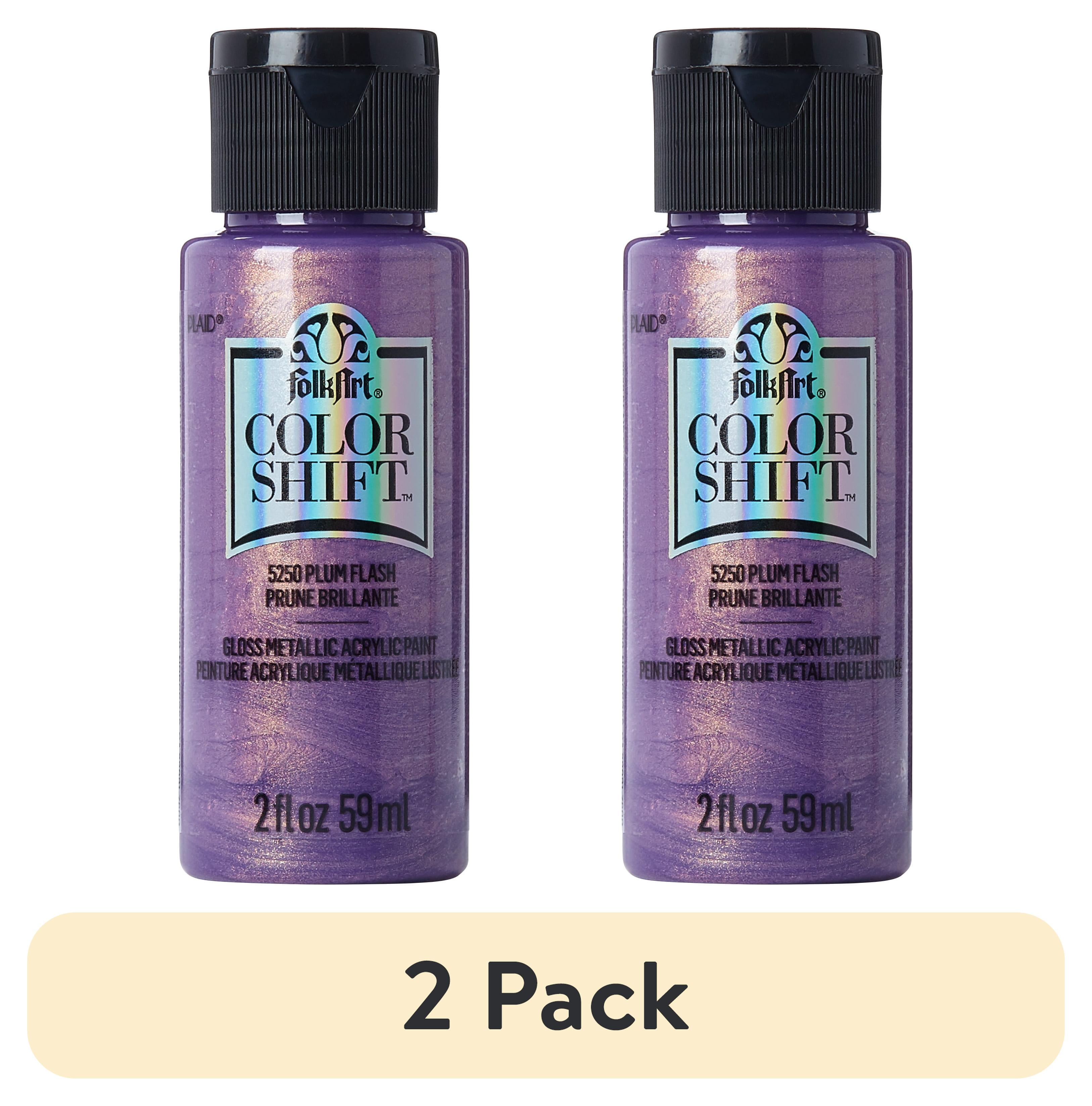 2 pack) FolkArt Color Shift Acrylic Craft Paint, Gloss Finish